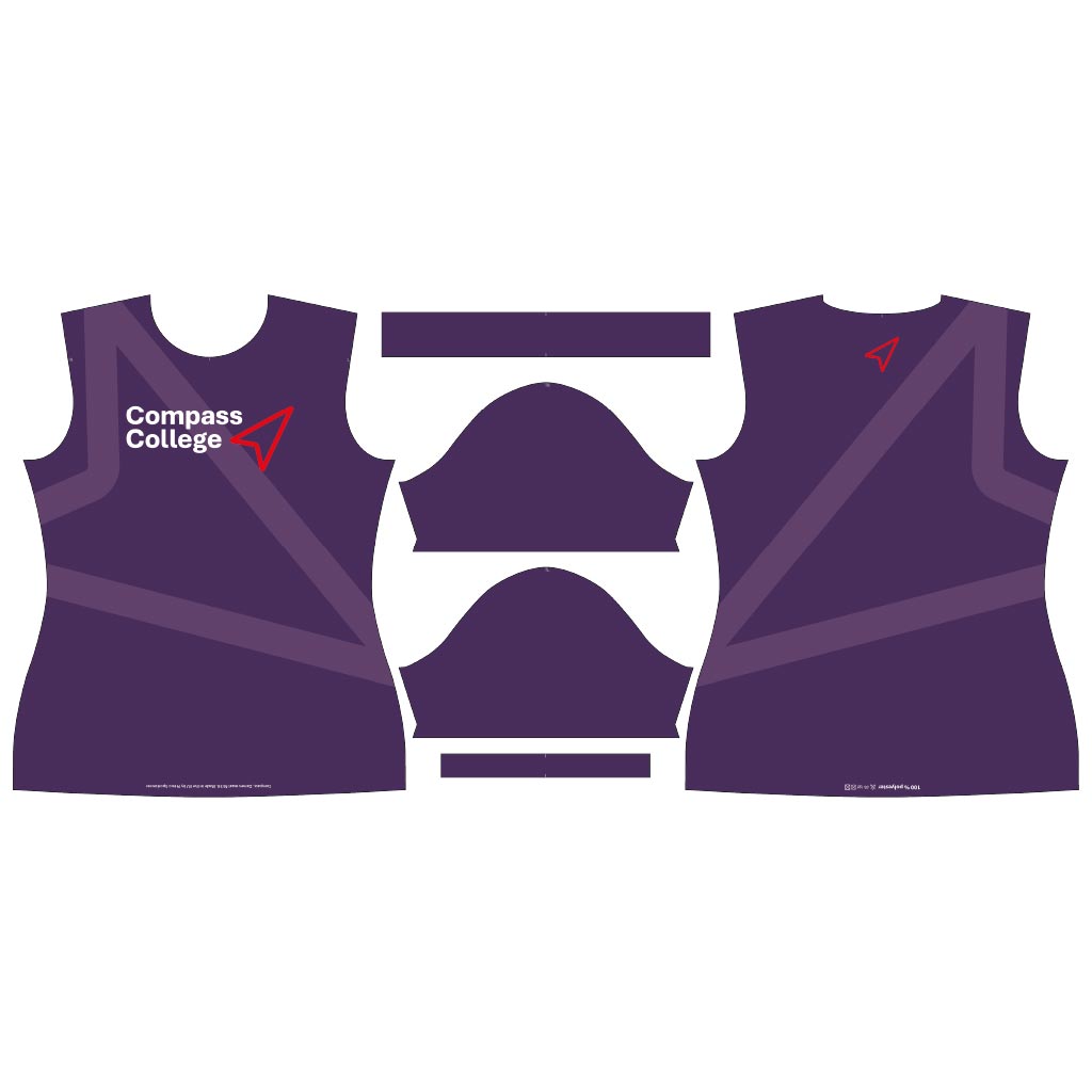Compass Sportshirt meisjes (getailleerd)