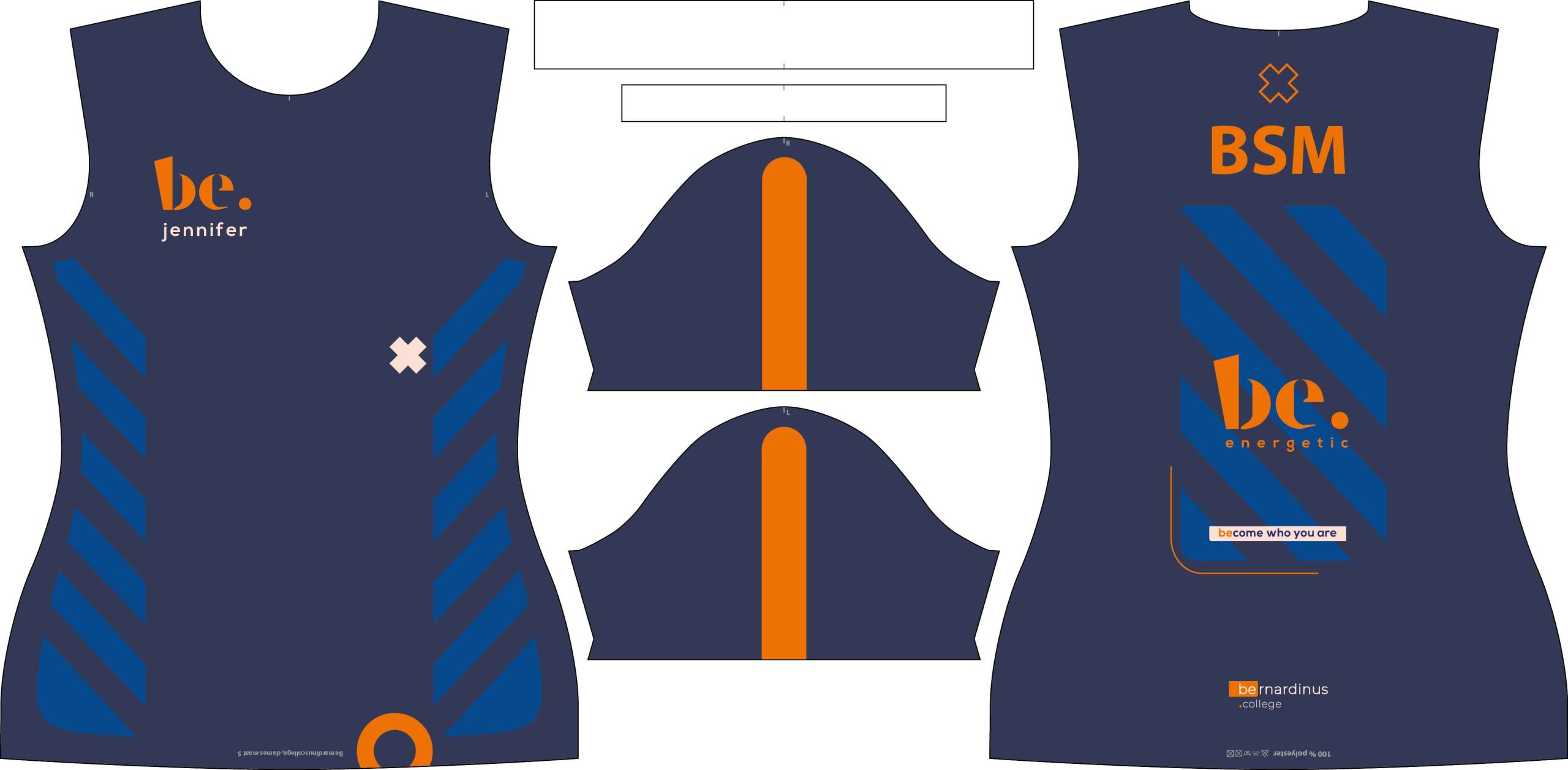 Bernardinus sportshirt BSM meisjes met naam